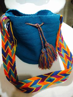 Wayuu Mochilas Bags Handmade Made in Colombia Embroidered Friendship Bracelet