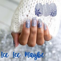 Baby it's cold outside and your nails look soooo cool! Color Street Ice Ice Maybe, Dark Green Nail Polish, You Nails, Holiday Themed Nails, Dark Green Nails, Pumpkin Queen, Stripped Nails, Green Nail Polish, Glitter Design