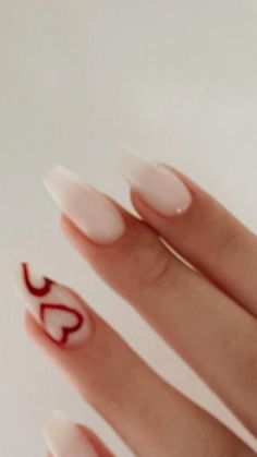 Horrible Nails, Sweetheart Nails, Grunge Nails, Soft Nails, Red Nail, Manicure Ideas, Heart Nails