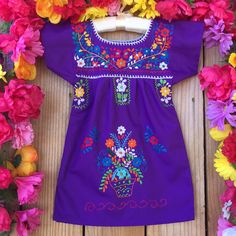 Beautiful Mexican Dresses Hand Embroidered Mexican Dresses Are Made Kind A Children Age , I Recommend Ordering By Child Age Fabric : Cotton Care : Hand Wash New - No Tags- Hand Made Embroidery Is Unique And Colorful In Each Dress Cute Dresses With Embroidered Hem And Short Sleeves, Cute Short Sleeve Dress With Embroidered Hem, Purple Cotton Embroidered Dress, Purple Embroidered Cotton Dress, Cute Cotton Embroidered Short Sleeve Dress, Cute Embroidered Short Sleeve Cotton Dress, Purple Dresses, Mexican Dresses, Purple Dress