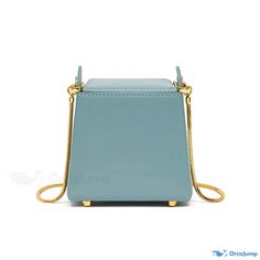 OrcaJump - Chic Compact Handbag: A Stylish Choice Rectangular Box Bag With Gold-tone Hardware For Shopping, Rectangular Bucket Bag With Gold-tone Hardware For Travel, Blue Top Handle Box Bag For Errands, Square Bags With Gold-tone Hardware For Shopping, Rectangular Shoulder Bag With Gold-tone Hardware For Shopping, Mobile Phone Satchel Box Bag For Shopping, Satchel Box Bag For Shopping, Compact Satchel Box Bag For Shopping, Square Flap Bag With Gold-tone Hardware For Shopping