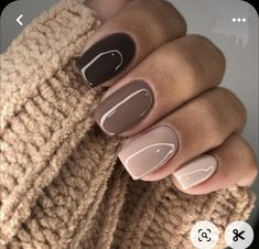 Fall Gel Nails, Her Nails, Nail Colours, Cute Gel Nails, Shellac Nails, Colorful Nail Designs, Fall Nail Colors, Neutral Nails, Dipped Nails