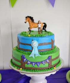 Spirit Cakes Birthday, Spirit Riding Free Birthday Cake, Spirit Horse Birthday Party, Spirit Birthday Cake, Spirit Cake, Horse Theme Birthday Party, Spirit Birthday, Horse Birthday Party