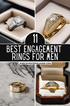 the best engagement rings for men are in their boxes, and they're ready to be