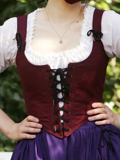 Ren Faire Bodice- Burgundy — Period Corsets Fitted Corset For Cosplay And Festival Events, Fitted Corset For Festival And Cosplay Events, Fantasy Festival Corset, Fitted Medieval Festival Costume, Medieval Fitted Costume For Festivals, Medieval Festival Costume, Ren Faire Bodice, Ren Faire Outfits, Festival Skirts