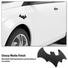 an image of a car with the word classy matte finish on it's side