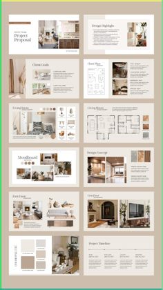 the interior design process is shown in this image