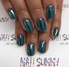 Green Chrome Nails Short, Navy Chrome Nails, Nails Design Chrome, Deep Green Nails, Nail Sunny, Teal Nails, Different Nail Designs, Chrome White, Trendy Nail Art Designs