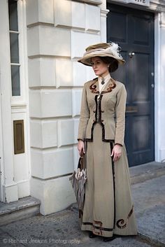 1890 Fashion, Dress With Coat, Edwardian Costumes