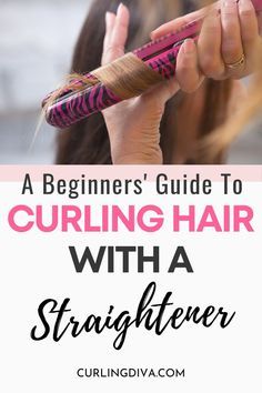 Curling Fine Hair, Hair With A Straightener, Easy Curled Hairstyles, Curls For Medium Length Hair, How To Curl Hair, Iron Curls, Curling Tips, Diy Curls, Curls With Straightener