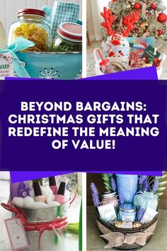 the words beyond bargains christmas gifts that redefine the meaning of value in blue