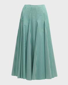 Bridesmaid Dresses Ideas, Stripes Skirt, Striped Clothing, Godet Skirt, Sequence Work, Stripped Dress, Maxi Gown Dress, Dresses Ideas, Midi Skirts