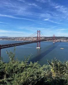 the golden gate bridge is seen from across the bay