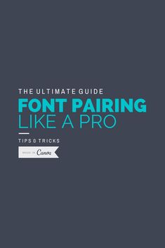 the ultimate guide to font pairing like a pro tips and tricks for graphic designers, photographers, or video game enthusiasts