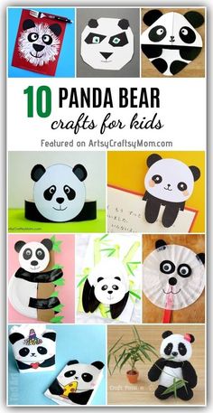 panda bear crafts for kids to make