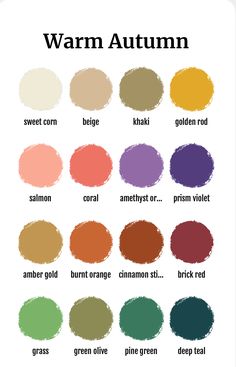 True Autumn Nail Color Palette, Warm Autumn Color Combinations, Warm Autumn Jewelry, Warm Autumn Nail Color, Warm Autumn Makeup Looks, Autumn Pallet, Warm Autumn Color Palette, Deep Autumn Palette