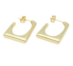 14k gold filled modern square hoops. Size - 0.75 inch length Modern Square, Gold Filled, Square, Gold