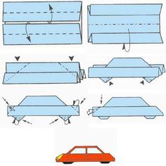 how to make an origami car out of paper