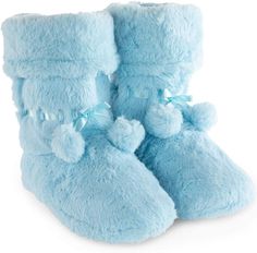 Our Winter Fuzzy Pom Pom Bootie Slippers offer cozy comfort for cold winter mornings. They are made of a soft and plush material, keeping your feet warm and toasty. The fuzzy pom poms add a playful and stylish touch to any outfit. A perfect choice for days spent lounging around the house! Imported Polyester sole Cozy Bootie-Style Slippers - Our Pull-On bootie-style slippers are a longtime customer favorite! Featuring non-skid soles, these 100% Polyester slippers pair perfectly with your favorite Bootie Slippers, Mens Sleepwear, Winter Knit Hats, Soft Slippers, Winter Mornings, Winter Light, Slippers For Women, Mens Flannel, Slipper Boots