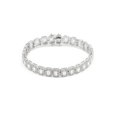 Say hello to the Baguette Bracelet--Your new Wrist Candy! This piece is all about Shine with its Beautiful Baguette-Cut Diamonds surrounded by beautiful Round-Cut Diamonds set in sleek 925 Silver, 10k Gold, or 14k Gold. You can choose between Natural Diamonds, CVD Diamonds, or Moissanite Diamonds to match your style. It's perfect for anyone who loves that Iced-Out look, whether You're into Men's Jewelry or Women's Jewelry. Key Features: ○ Baguette-Cut Diamonds: Unique diamond cut that adds a fre Luxury Dazzling Diamond Bracelet With Baguette Diamonds, Luxury Dazzling Baguette Diamond Bracelets, Iced Out, Baguette Bracelet, Wrist Candy, Cvd Diamond, Wrist Wear, Baguette Cut Diamond, Unique Diamonds