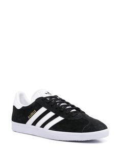 Find ADIDAS Gazelle C/white/goldmt Sneakers on Editorialist. adidas BB5476 BLACK Leather/Leather/Suede/rubber Black Gazelle, Gazelle Bold Shoes, Black Gazelles, Adidas Gazelle Black, Football Trainer, Gazelle Bold, Bold Shoes, Adidas Gazelle Sneaker, Adidas Gazelle