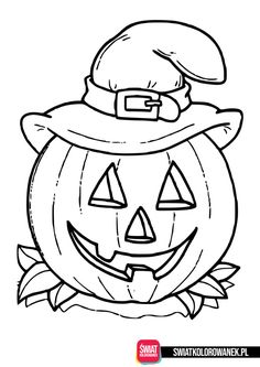 a black and white drawing of a pumpkin wearing a hat