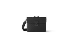 Products by Louis Vuitton: S Lock Briefcase High-end Black Briefcase, High-end Black Rectangular Briefcase, Designer Black Travel Cases, Black Designer Rectangular Cases, Luxury Black Cases With Luggage Sleeve, Designer Black Leather Cases, Timeless Black Rectangular Briefcase, Designer Rectangular Business Case, Designer Business Rectangular Case