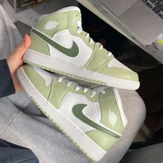 Step up your style game with the Sage Green Custom Air Jordan 1. With its sage green color, these shoes will make a bold statement wherever you go. Make your style pop with this daring shoe! Dare to be different! 🔥 100% genuine, Brand New. 👟 Custom sneakers. 💫 Every pair is hand-made to order. ✨ Best quality waterproof and scratch-proof paints used. ✨ 1000+ satisfied customers across various platforms. 🌎Free worldwide shipping,shipping within 5-12 working days 🎁 Treat the shoes as art as