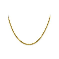 A classic franco style chain crafted from 14 karat gold. Thickness: 2.20mm Length: 22 inches Metal: 14K Yellow Gold Style: Semi-Solid Franco Clasp: Lobster Weight: 8.20 grams. 22 inch 14 Karat Yellow Gold Semi-Solid Franco Chain (2.2mm) Size: one size.  Gender: female.  Age Group: adult. 14k Gold-filled Yellow Gold Single Strand Necklace, Double Strand Yellow Gold-plated Chain Necklace, Hallmarked Yellow Gold-plated Chain Bracelet, Hallmarked Yellow Gold-plated Chain Necklace, 14k Gold Chain Necklace, 16 Inch Length, White Gold Chains, Gold Cross Pendant, Cuban Link Chain, Chain Anklet