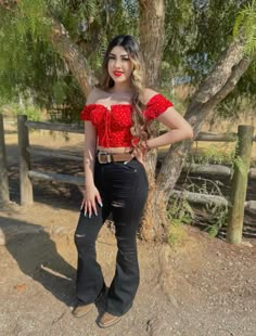 Western Fit💋✨ Cowgirl Outfits For Women, Latina Outfits, Outfits For Mexico, Mexican Fashion, Latina Fashion Outfits, Mexican Outfit, Latina Fashion, Western Outfits Women, Cowgirl Outfits