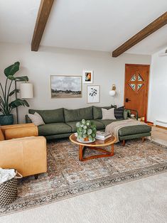 the living room is clean and ready for guests to use it as a focal point