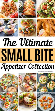 the ultimate small bite appetizer collection is here and it's easy to make