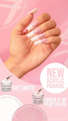 tammy taylor nails pink powders white powders soft white acrylic nail powder cover it up creamy cool pink nail powders pink and white nails ombre nails fade nails pink nails white nails classy nails beautiful White Nails Classy, Nails Fade, Soft White Acrylic, Fade Nails, Taylor Nails, Pink And White Nails, Faded Nails, Tammy Taylor Nails, Tammy Taylor