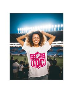 IDC NFL Faux Pink Sparkle Football Tee: Glam Up Your Game Day Style! – Oopsie Daisy Football Tee, Free Labels, Pink Sparkle, Football Tees, Graphic Apparel, Interesting Questions, Apparel Design, Shirt Ideas