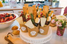 a table topped with lots of different types of food