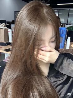 Brown Hair Korean, Hair Color Asian, Beige Hair, Korean Hair Color, Brown Hair Inspo, Hair Milk, Pretty Hair Color, Asian Hair