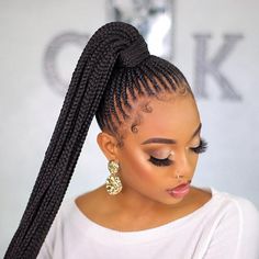 15+ Ponytail Twist Braid Background Bald Hairstyles, Cornrows Natural Hair, Cornrow Ponytail, Haute Hair, African Hair Braiding Styles, Braids Hairstyles Pictures, Braided Cornrow Hairstyles