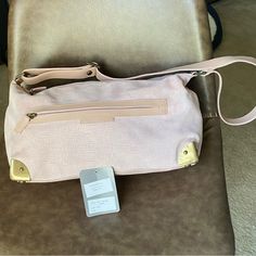 Made In Italy - Genuine Leather - Never Used With Tag! Les Copains Bag - Satchel Approximately 13” X 8” X 5” Beautiful Purse - Some Slight Green Markings Around Strap That Could Easily Be Wiped Away Travel Tote Baguette Bag With Detachable Handle, Pink Baguette Bag With Large Capacity For Travel, Pink Large Capacity Baguette Bag For Travel, Casual Pink Baguette Bag For Travel, Everyday Satchel Baguette Bag With Dust Bag, Travel Baguette Pouch With Detachable Handle, Pink Top Handle Hobo Bag For Travel, Pink Double Handle Baguette Bag For Travel, Pink Hobo Bag With Detachable Handle For Travel