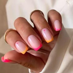 Cute Summer Nail Designs, Watermelon Nails, Summer Nail Designs, Summer Manicure, Trendy Nail Art Designs, Pink Gel, Nail Art Designs Summer, Cute Summer Nails, Trendy Nail Art