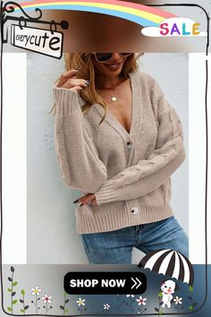 Apricot Button Cable Knit Cardigan Beige Button-up Cozy Cardigan, Cozy Beige Button-up Cardigan, Cozy Beige Cardigan With Buttons, Cozy Beige Buttoned Cardigan, Casual Beige Cardigan With Buttons, Beige Knit Button-up Cardigan, Beige Button-up Knit Cardigan, Trendy Beige Cardigan With Button Closure, Cozy Beige Button-up Sweater