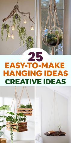 25 easy to make hanging ideas for the home