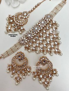 Premium Quality Kundan choker set comes with very elegant Earrings and tikka/ Base color rose gold/ Indian Jewelry/ Kundan and Polki Jewelry  All items are shipped from Brampton,Ontario  Canada. If you need your item by a certain day, please reach out to us for express delivery option before placing the order so that we can update the shipping for you. Standard shipping/delivery timeline Below are the delivery timeline estimates. We dispatch all orders by the next business day. ---> USA delivery Stylish Jewelry Accessories, Kundan Choker Set, Brampton Ontario, Bridal Jewelry Sets Brides, Jewelry Hacks, Jewelry Kundan, Indian Bridal Jewelry Sets, Bridal Jewellery Design, Kundan Choker