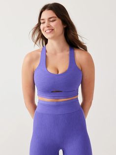 Thrive Bra – Outdoor Voices Lauren Searle, Sweats Outfit, Cropped Polo, Sport Clothes, Color Violet, Tie Front Cardigan, Matching Leggings