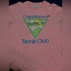 Authetntic Casablanca Womens Top Size Xs But Fits Oversized ( Can Fit Up To Size Medium) Worn Twice But No Signs Of Wear Casablanca Tennis Club, Icon Tshirt, Tennis Club, Tennis Clubs, Casablanca, Colorful Shirts, Tennis, Tops & Tees, Womens Tops