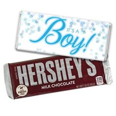 it's a boy hersheys milk chocolate bar