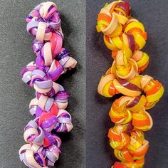 there are two different types of bracelets on the same item, one is multicolored