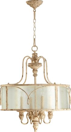 Quorum - 8006-4-70 - Four Light Pendant - Salento - Persian White French Pendant Light, Pendant Light Over Kitchen Sink, Light Over Kitchen Sink, Over Kitchen Sink, Kitchen Light Fixtures, Kitchen Island Pendant, Rectangle Chandelier, Candle Style Chandelier, Globe Chandelier