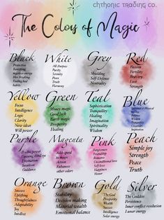 the colors of magic and their meanings