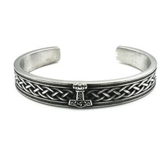 PRICES MAY VARY. 【STRONG AND DURABLE】The stainless steel Viking bracelet is strong and will not rust or fade over time, making it an ideal piece of jewelry to use in the long run. Steel viking bracelet, retro and convenient design, easier to put on and take off, keep the bracelet tightly connected. 【GOOD VALUE FOR MONEY】This Viking arm ring is crafted manually by the artisans. You can wear this ragnar viking bracelet as long as you want, even during traveling, riding a bike, etc. These viking ba Arm Rings, Viking Arm Rings, Celtic Knot Bracelet, Arm Ring, Norse Jewelry, Bracelet Viking, Dragon Bracelet, Arm Jewelry, Viking Bracelet