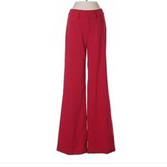 Never Worn Ark & Co Linen Pants In Red. Form Fitting On Top With Wide Legs. Elegant Red Cotton Bottoms, Red Cotton Party Bottoms, Linen Dress Pants, Wide Legs, Pants Color, Linen Pants, Linen Dress, Dress Pants, Pant Jumpsuit